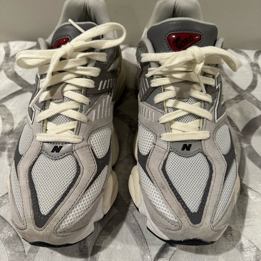 New Balance 9060 “Rain Cloud / Castlerock / White” – Men’s Size 8 with Box